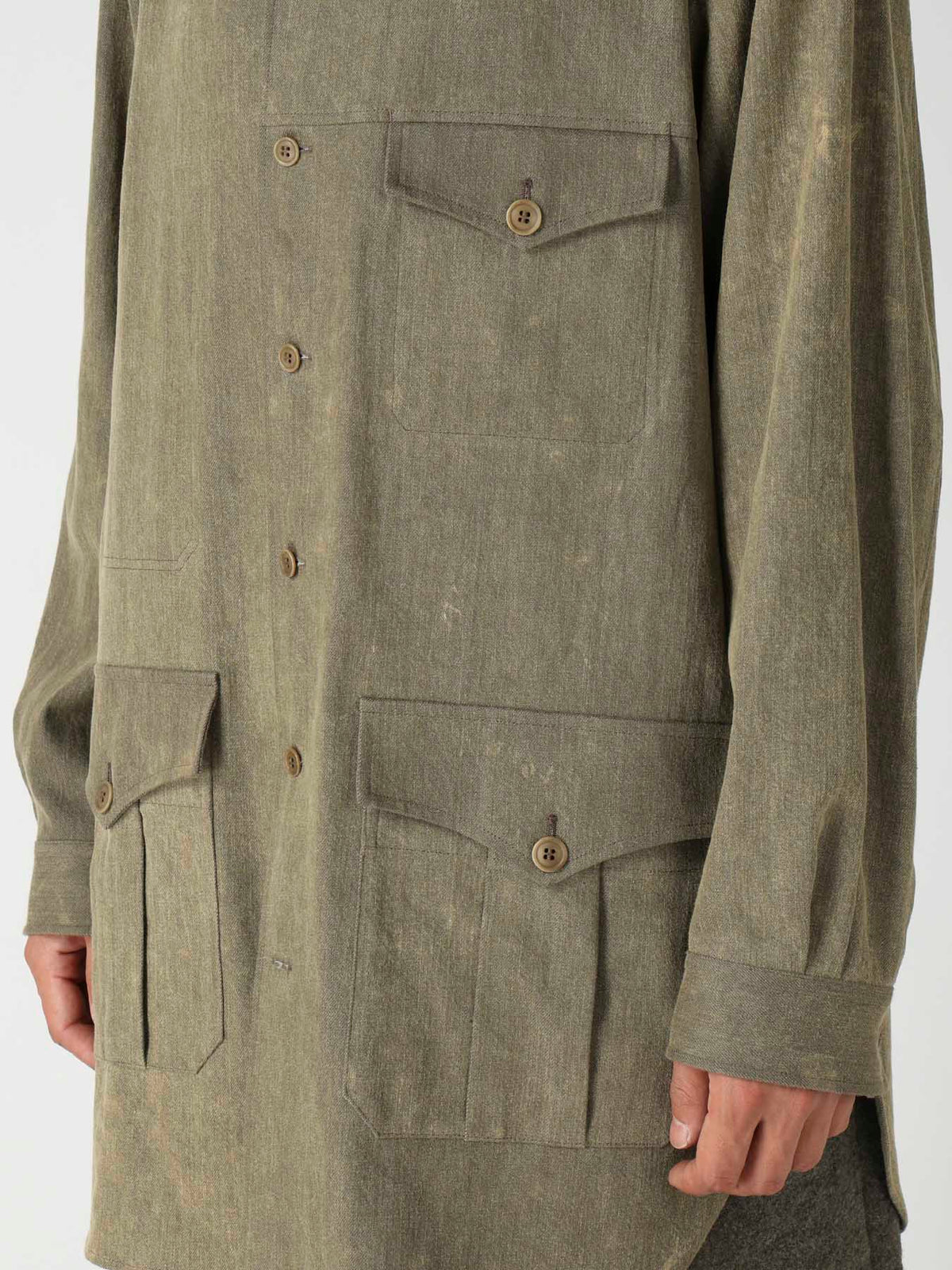 8OZ CHEMICAL BREACH SHOULDER EPAULET WORK BLOUSE