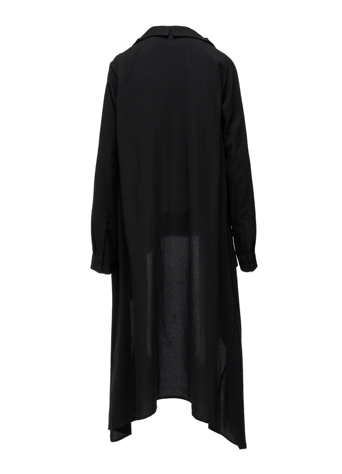 HIGH TWIST GABARDINE B LONG BLOUSE