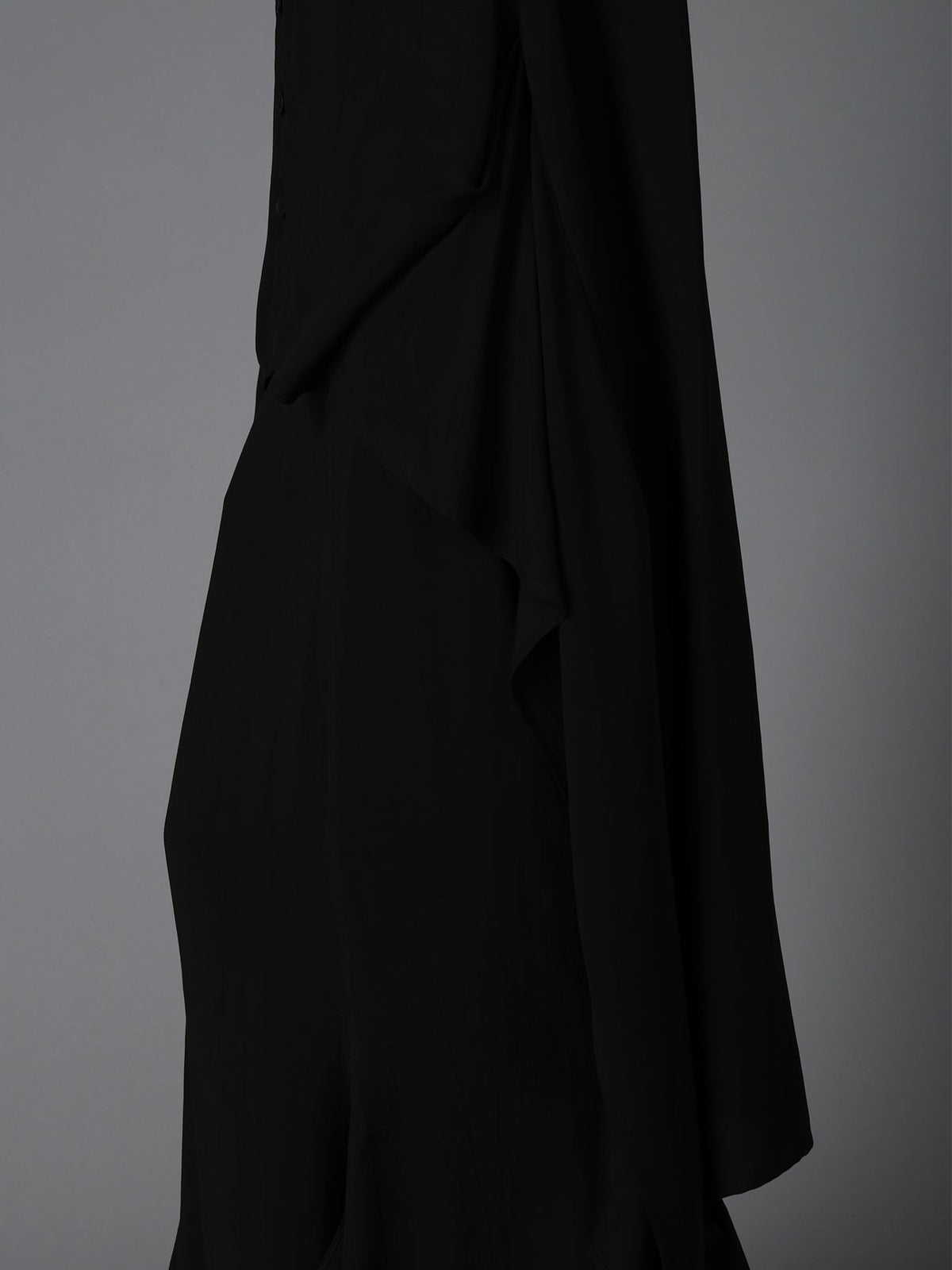 HIGH TWIST GABARDINE B LONG BLOUSE