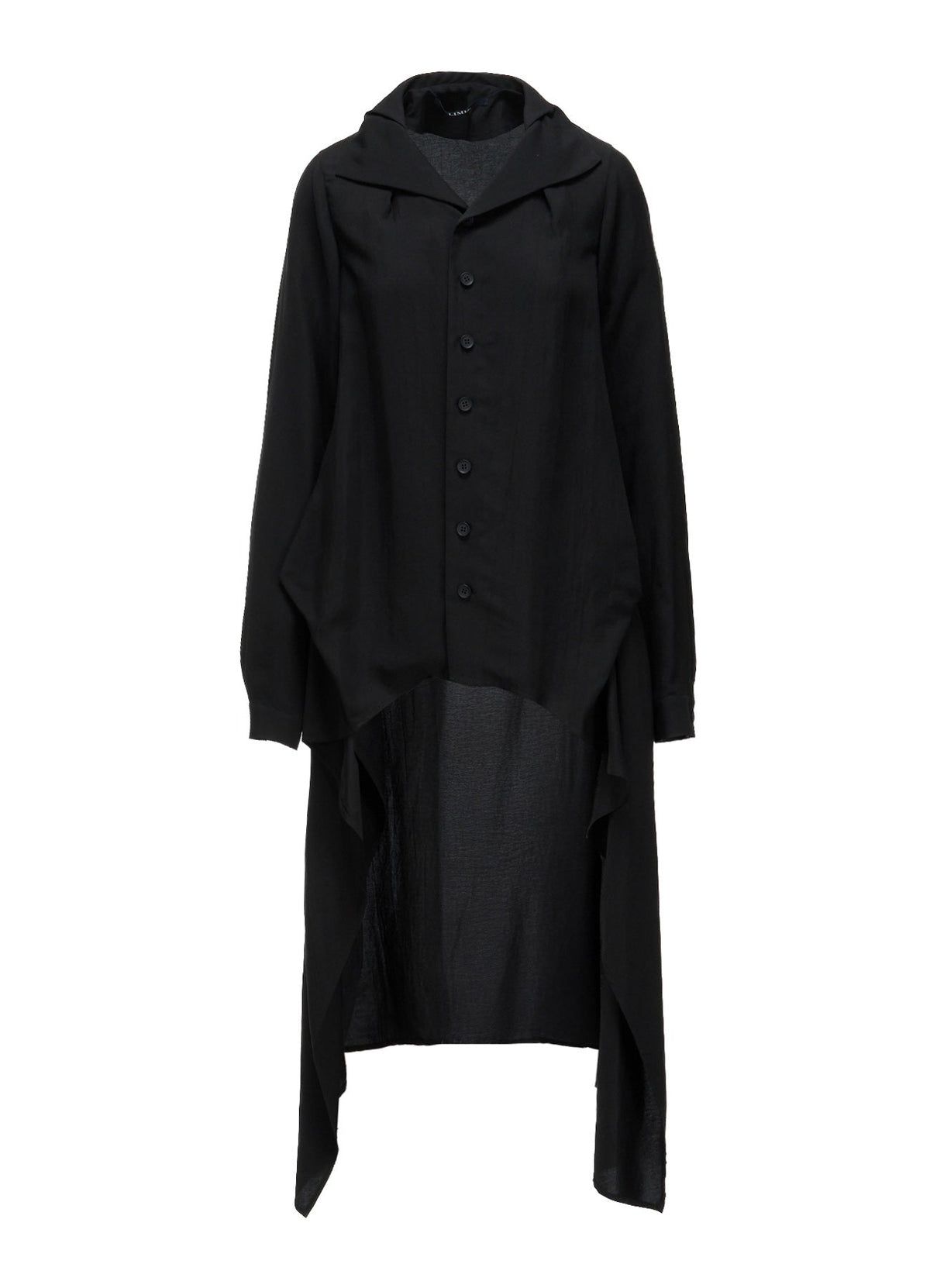 HIGH TWIST GABARDINE B LONG BLOUSE