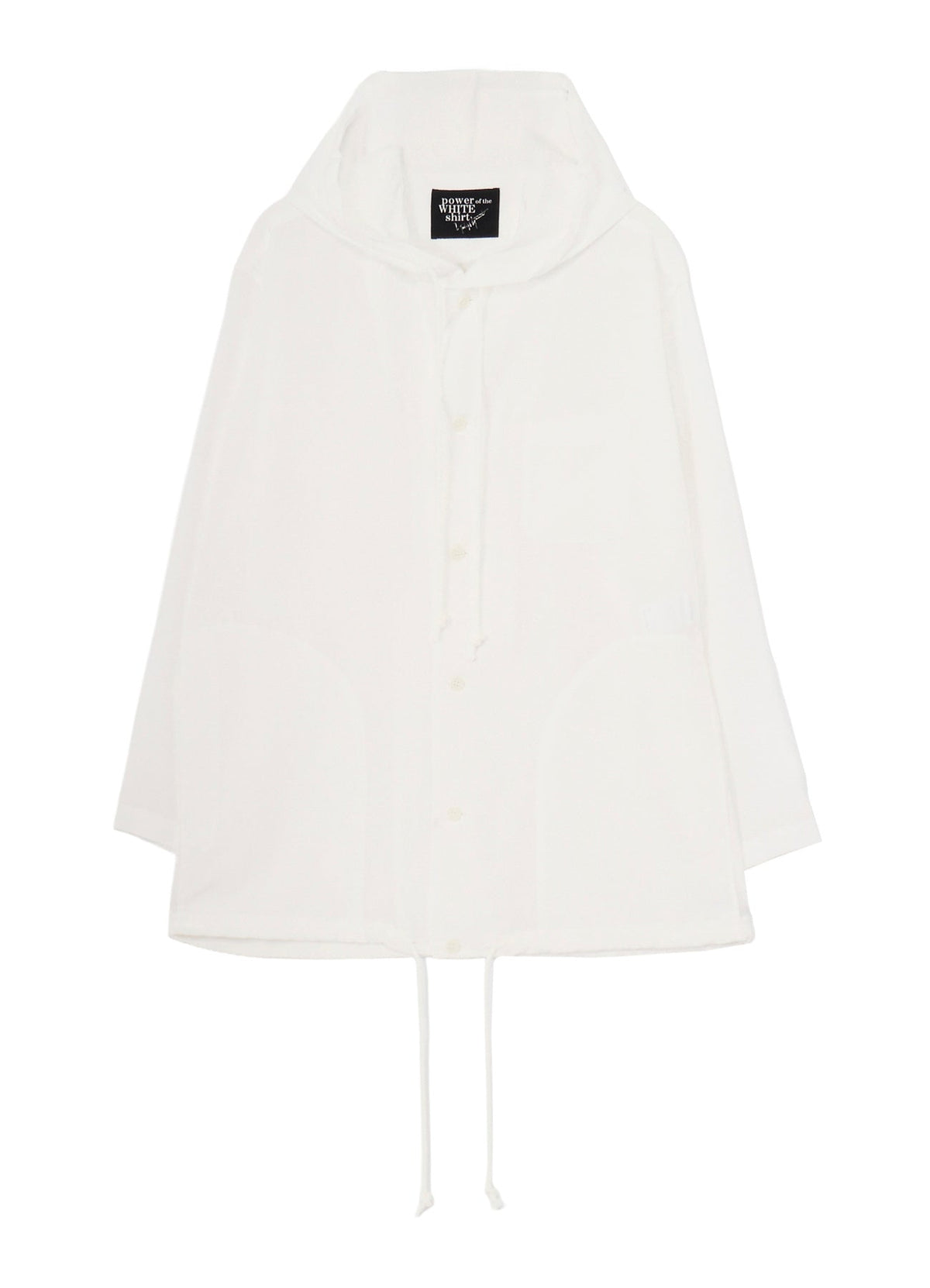 TA TUXEDO/WHITE FOODED BLOUSE