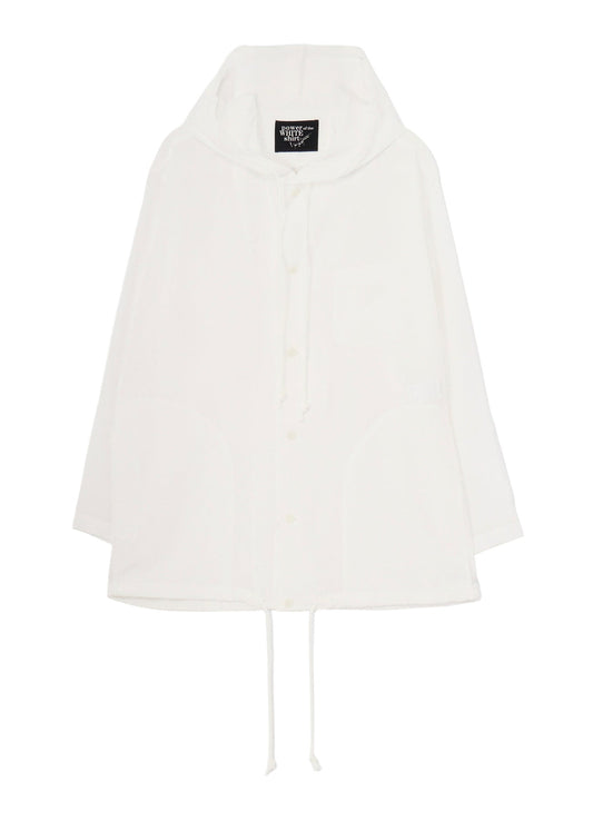 TA TUXEDO/WHITE FOODED BLOUSE