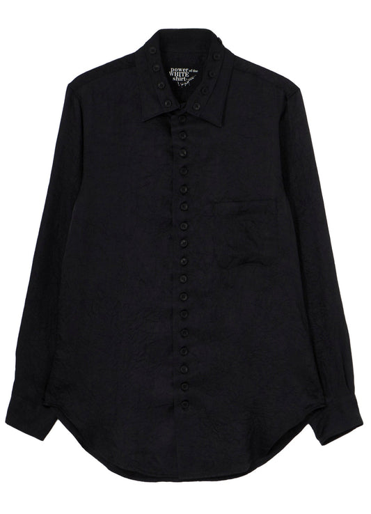 TRIACETATE  TWILL DOUBLE COLLAR BLOUSE