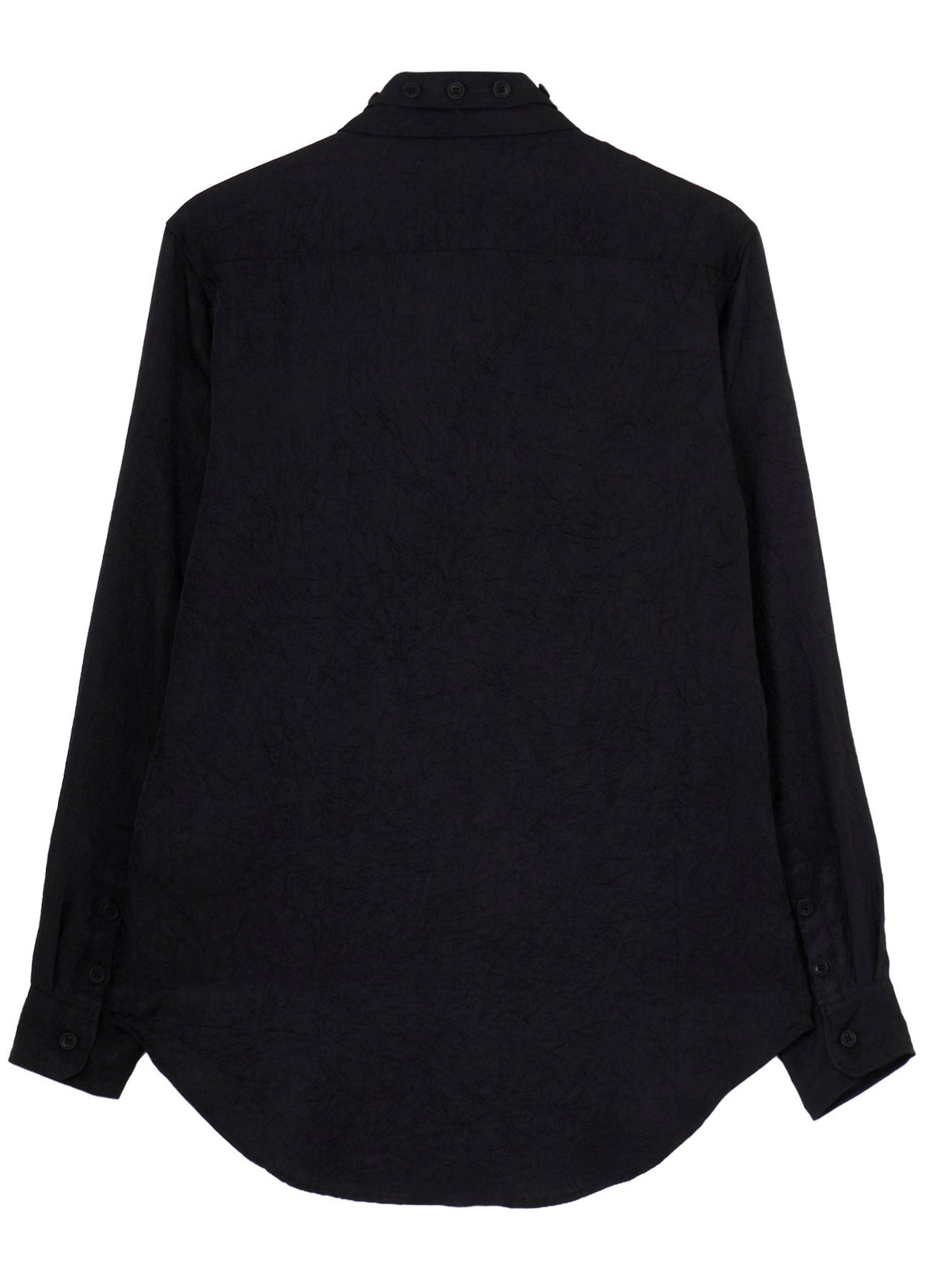 TRIACETATE  TWILL DOUBLE COLLAR BLOUSE