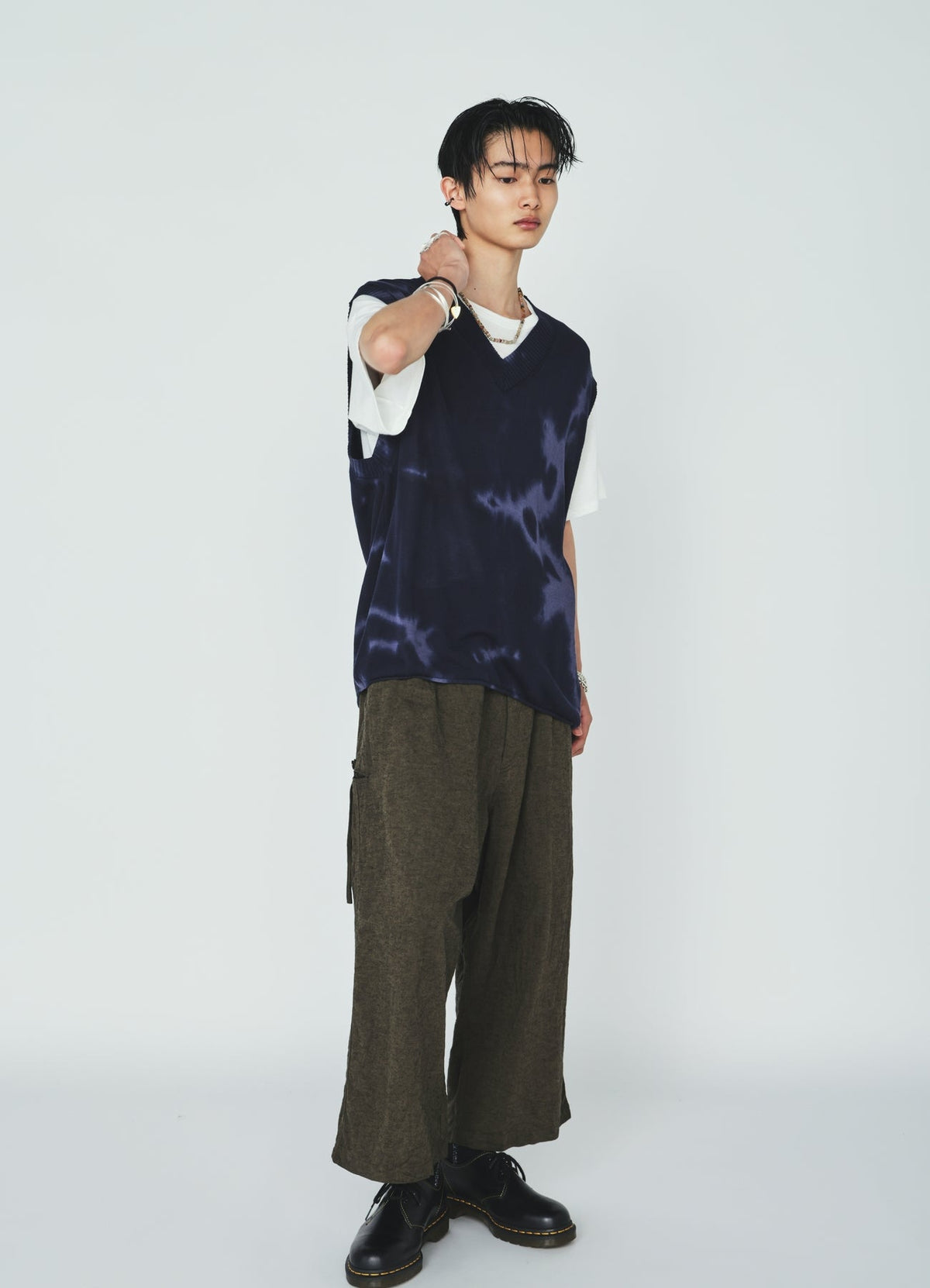 CHUSEN-DYED COMPACT TWIST VEST