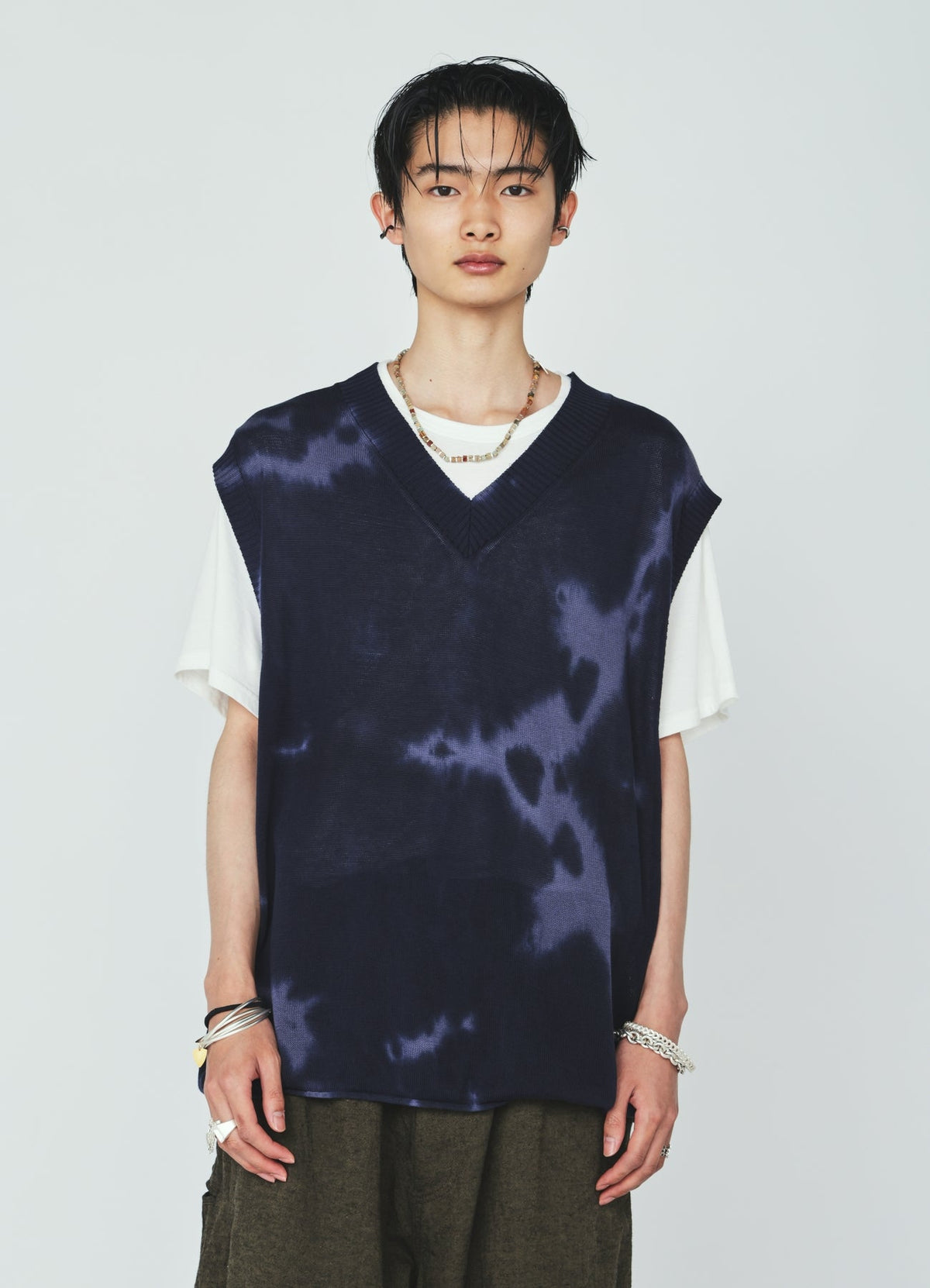 CHUSEN-DYED COMPACT TWIST VEST