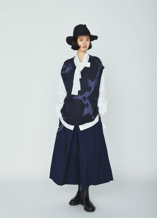 CHUSEN-DYED COMPACT TWIST VEST