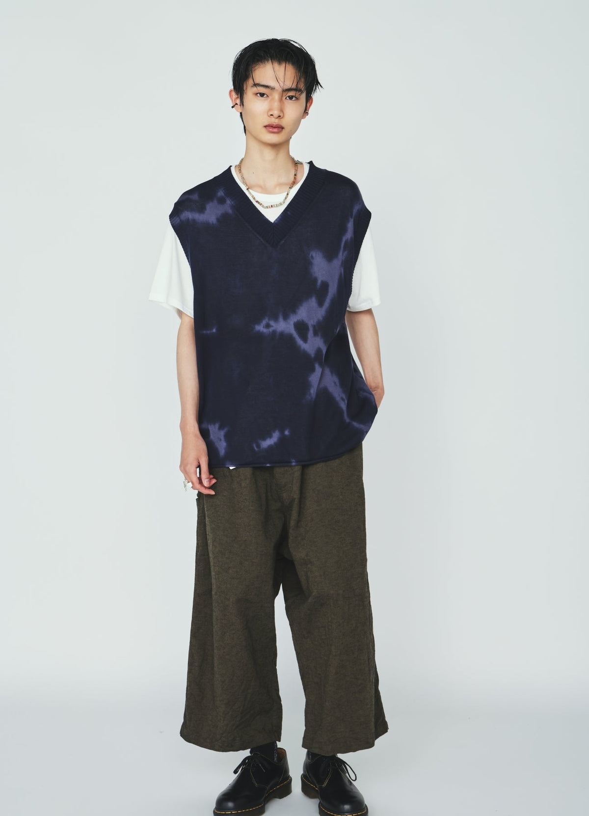 CHUSEN-DYED COMPACT TWIST VEST