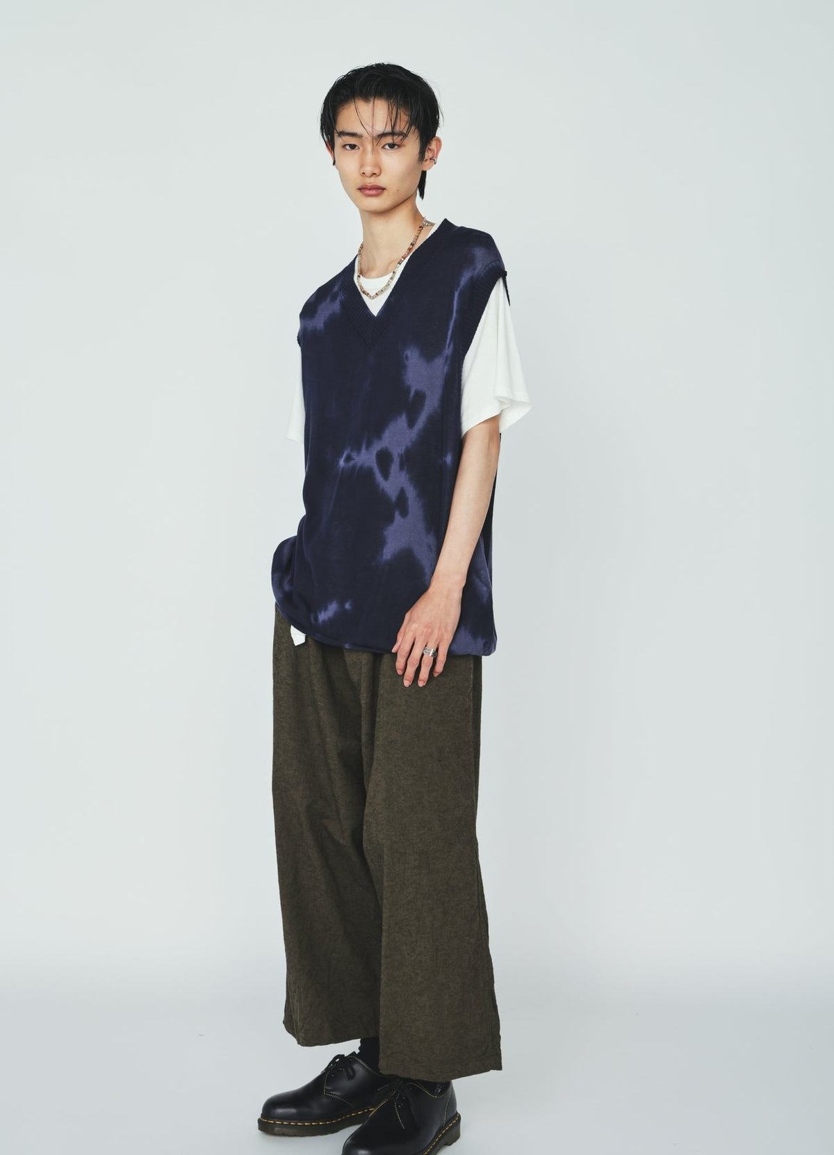 CHUSEN-DYED COMPACT TWIST VEST
