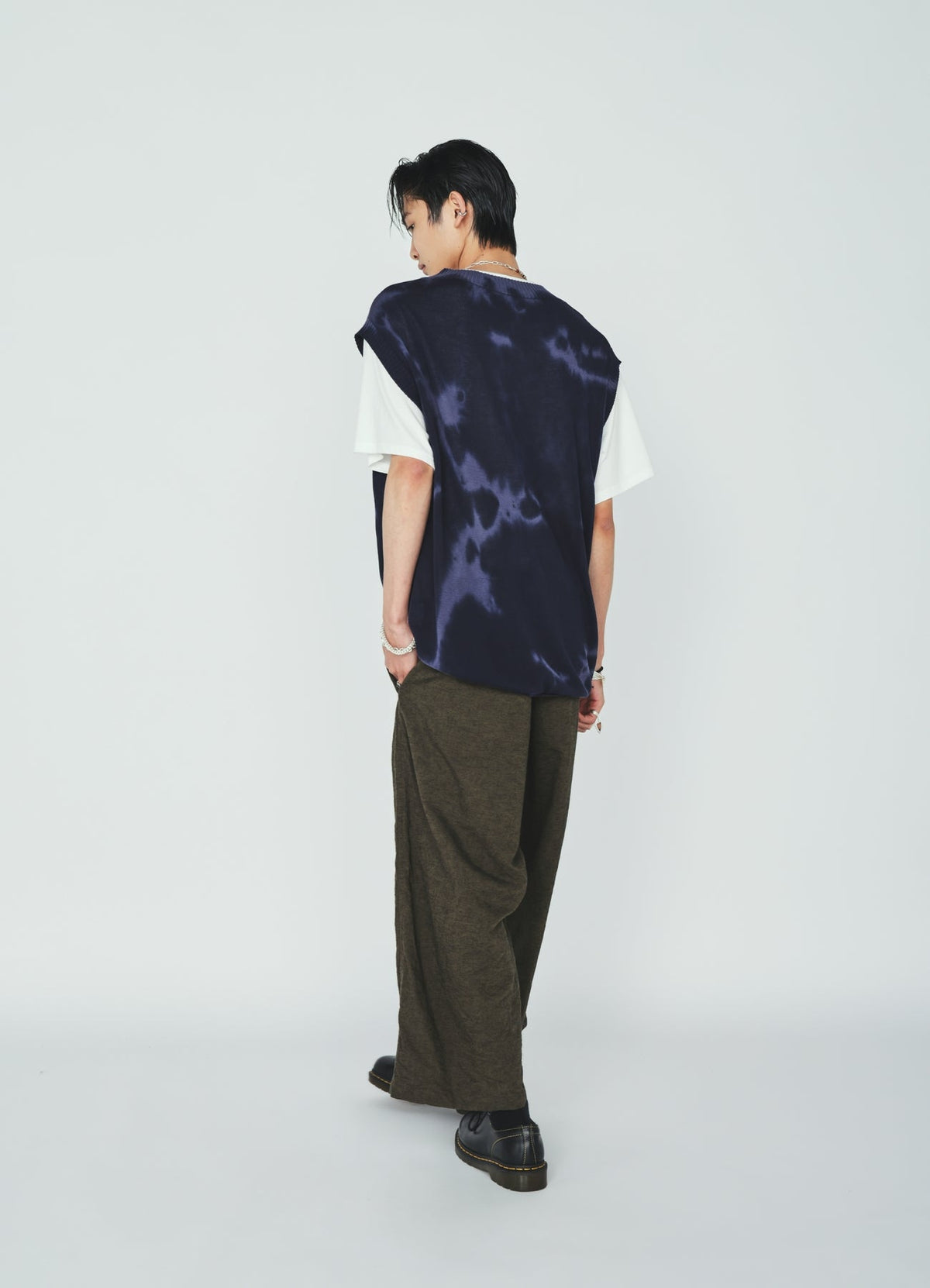 CHUSEN-DYED COMPACT TWIST VEST