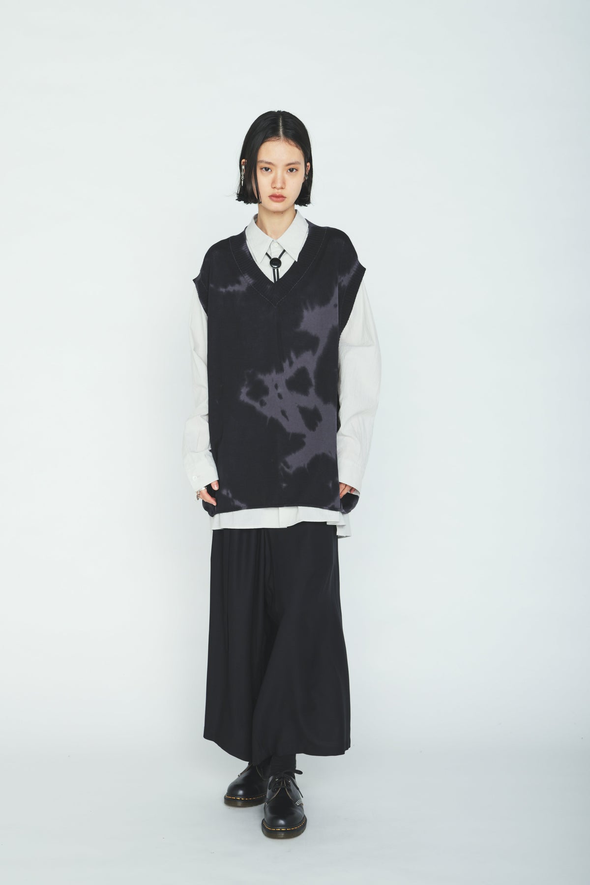 CHUSEN-DYED COMPACT TWIST VEST