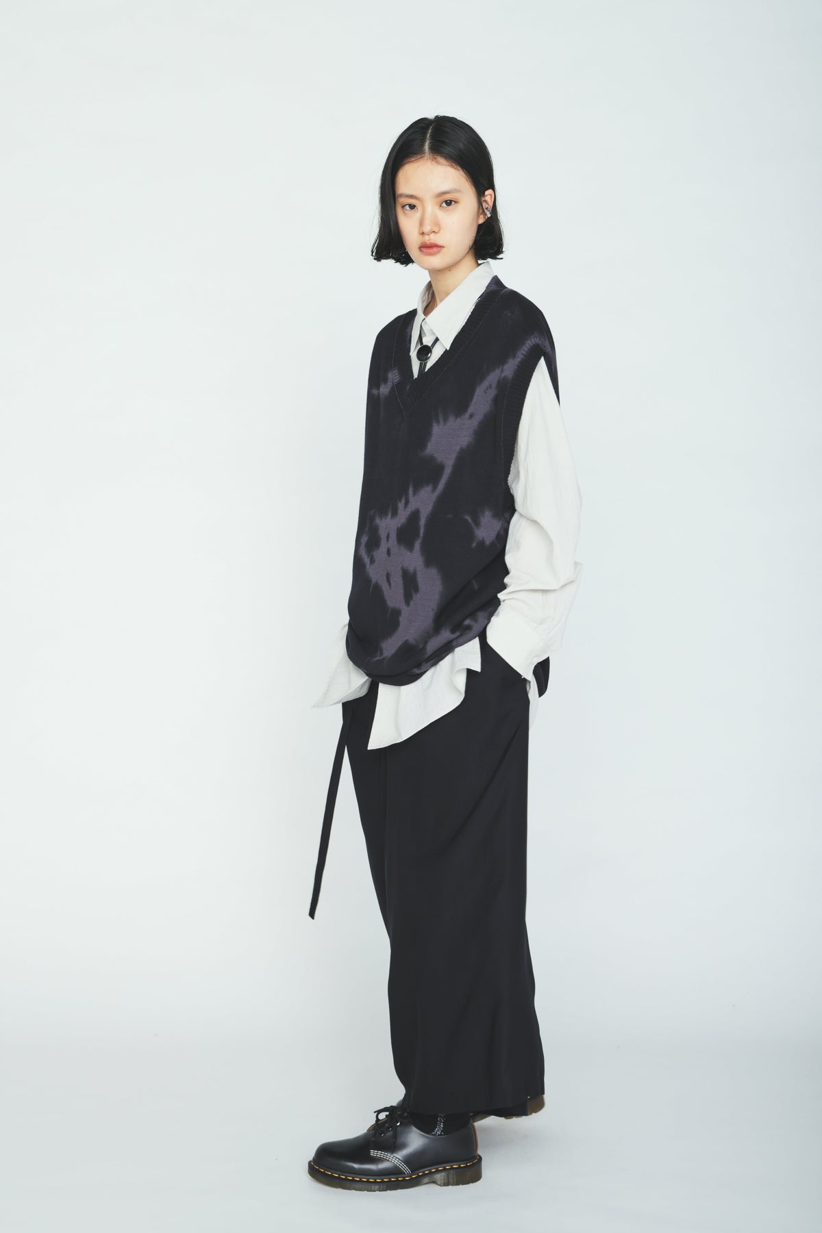CHUSEN-DYED COMPACT TWIST VEST