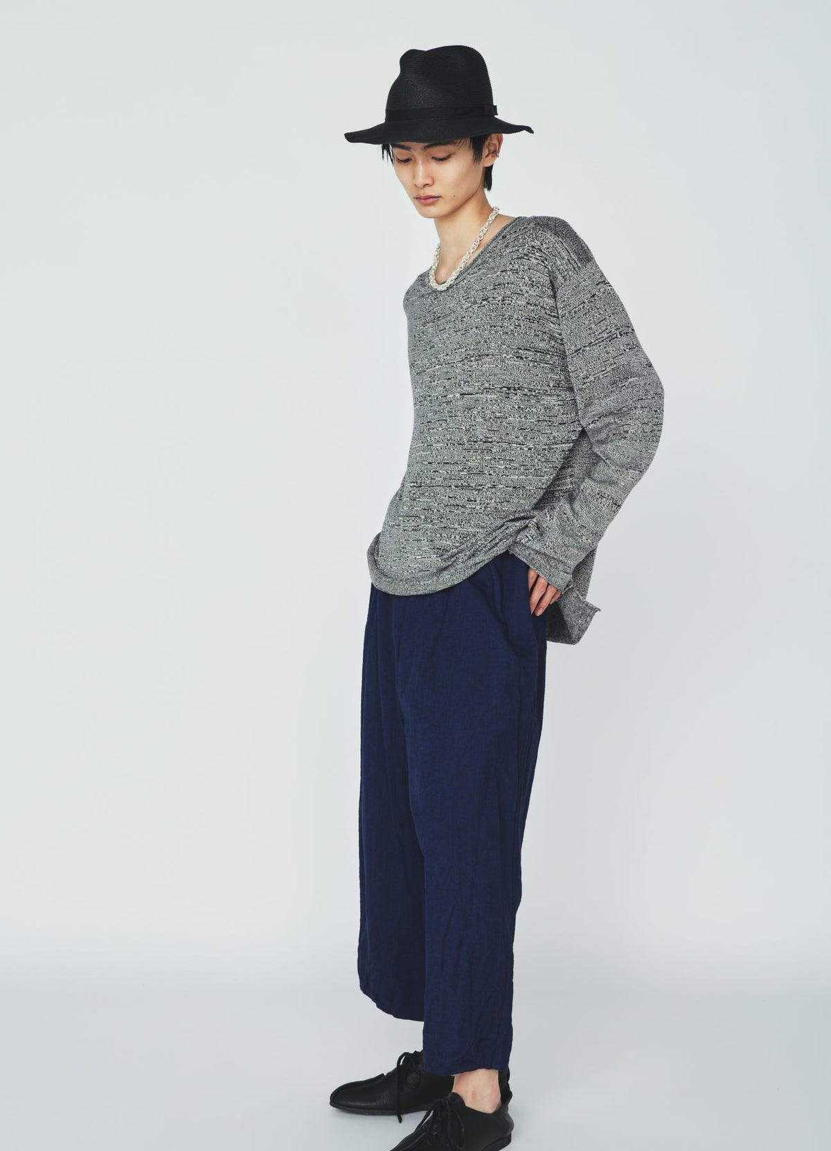 COTTON SUVIN GOLD KNIT PULLOVER