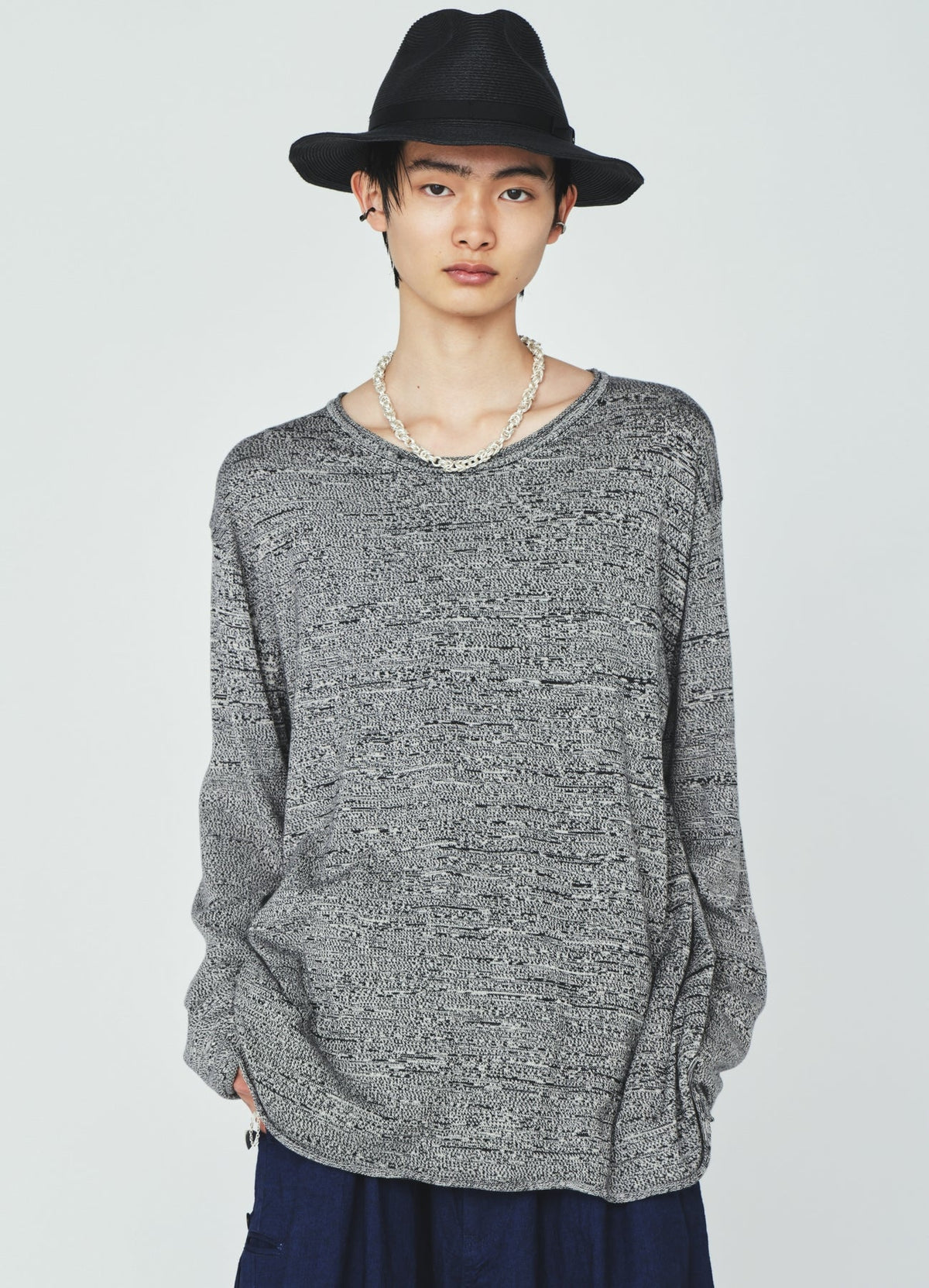 COTTON SUVIN GOLD KNIT PULLOVER