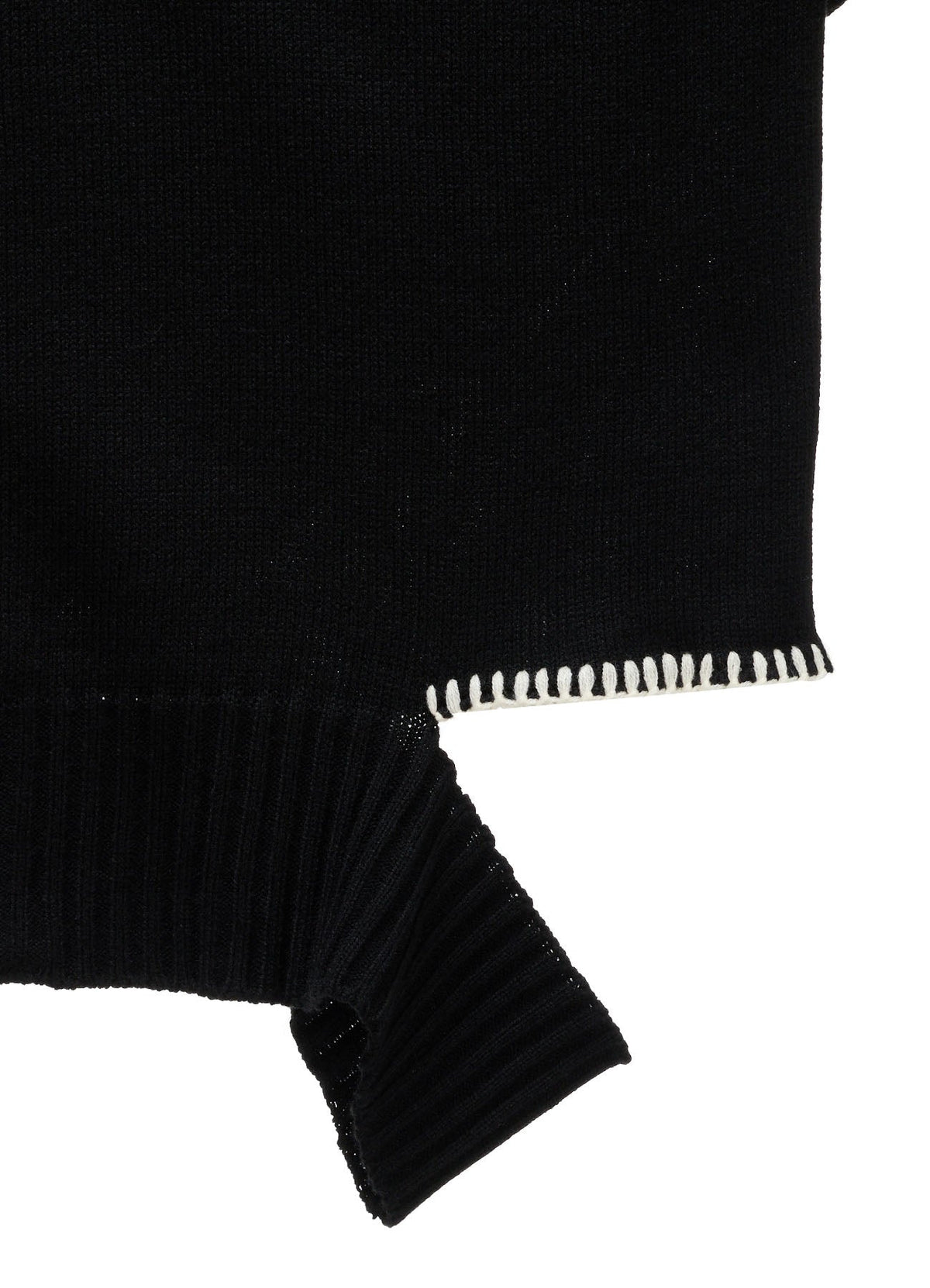 BULKY WOOL BLEND ASYMMETRIC STITCH ZIP-UP KNIT