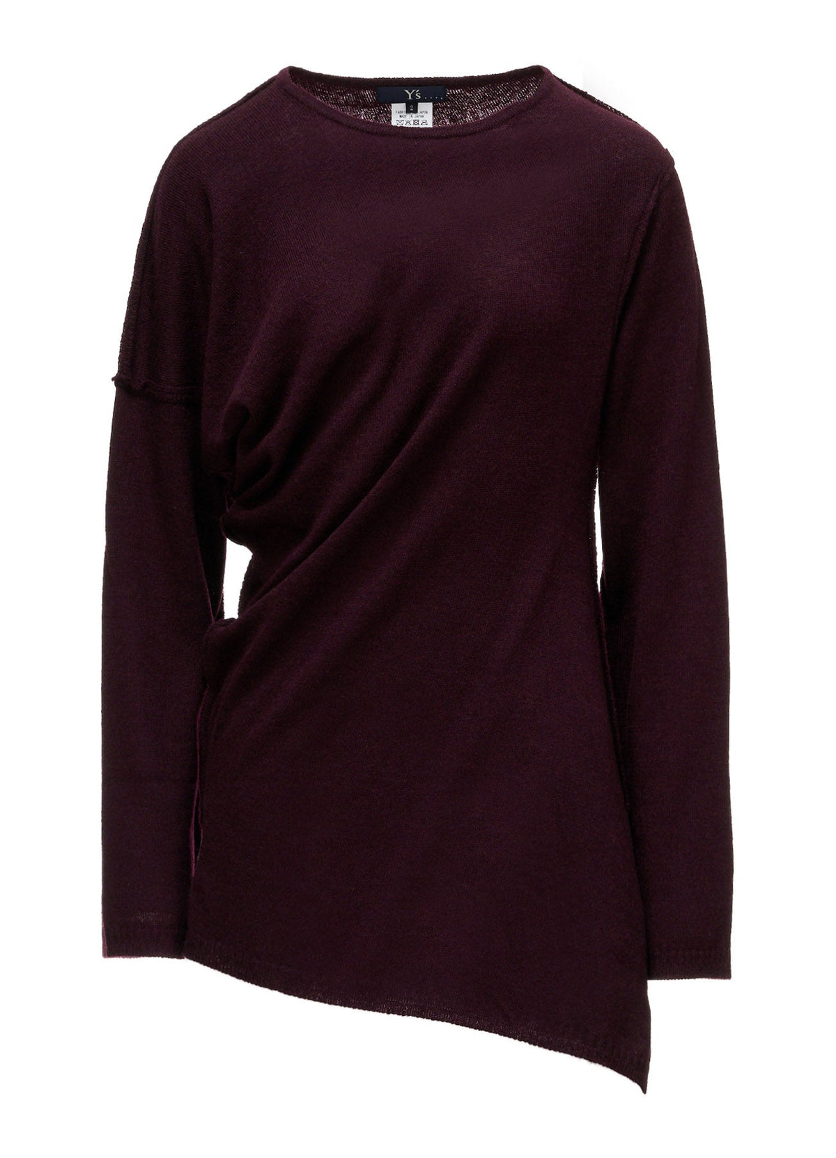 12G JERSEY TWISTED KNIT PULLOVER