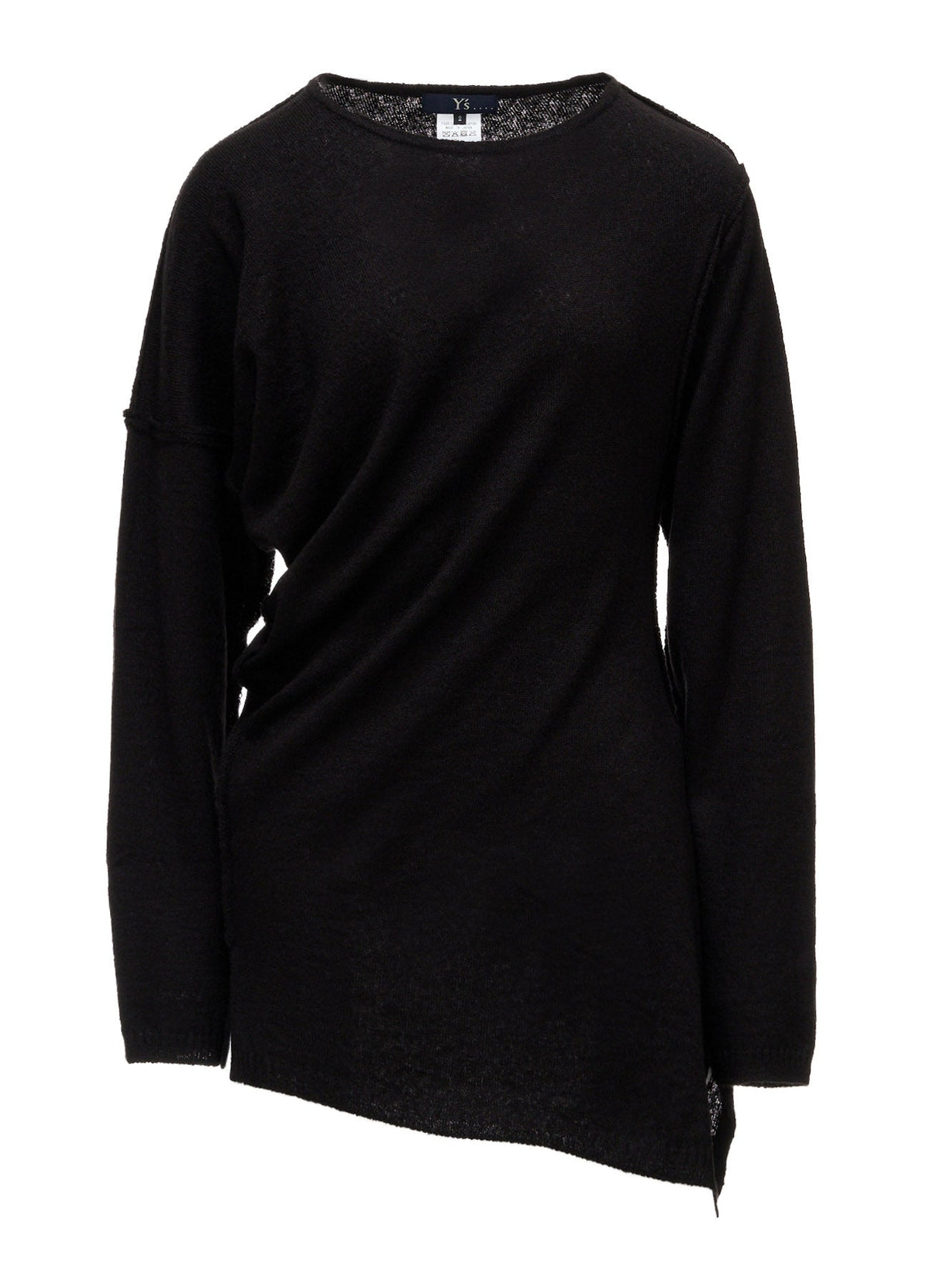 12G JERSEY TWISTED KNIT PULLOVER
