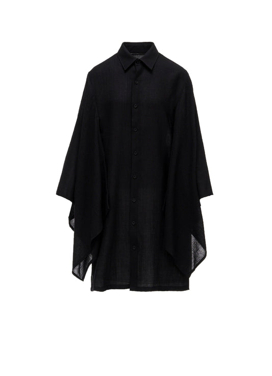 SOFT WOOL KIMONO SLEEVE BLOUSE