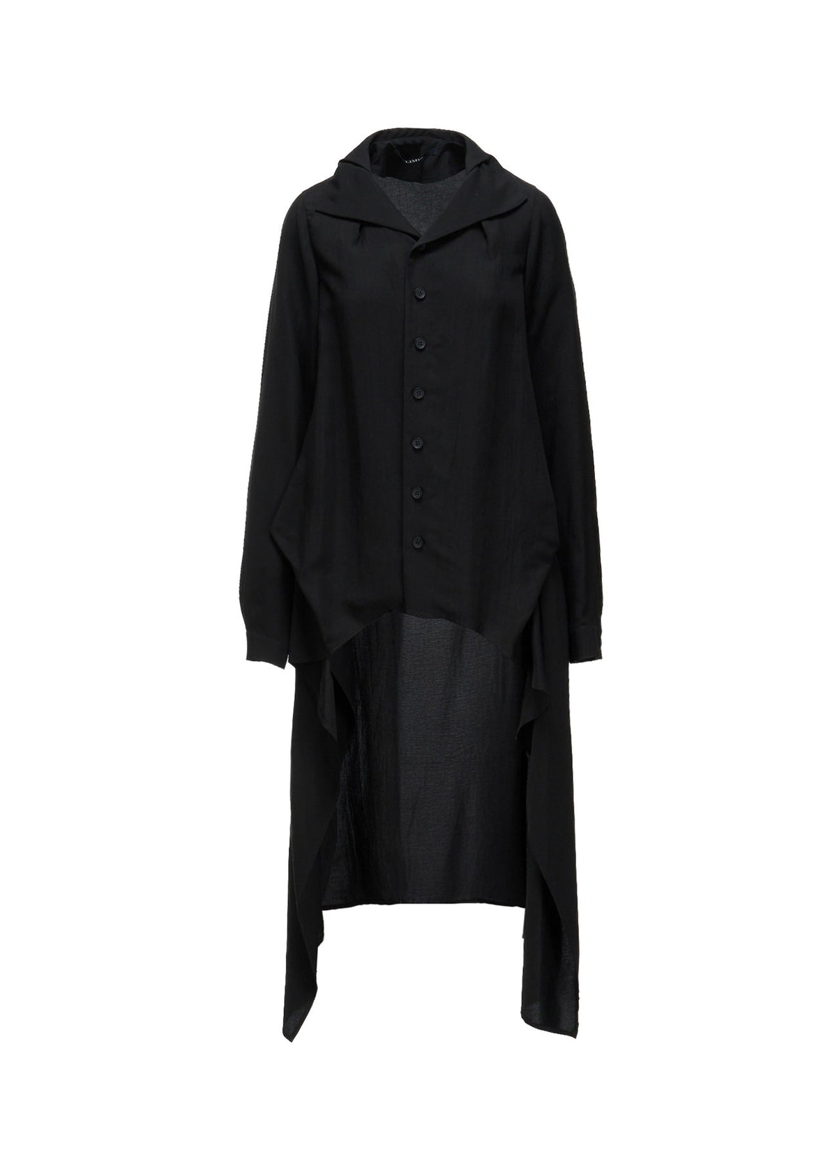 HIGH TWIST GABARDINE B LONG BLOUSE