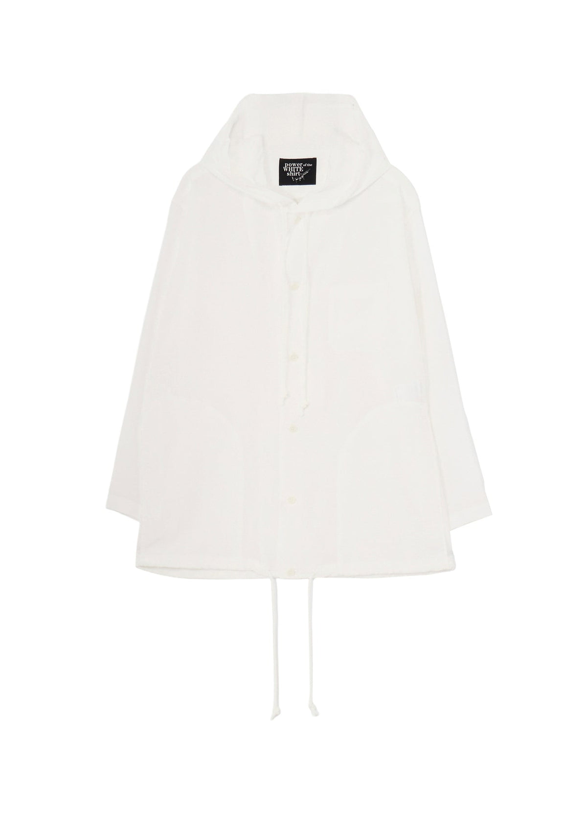 TA TUXEDO/WHITE FOODED BLOUSE