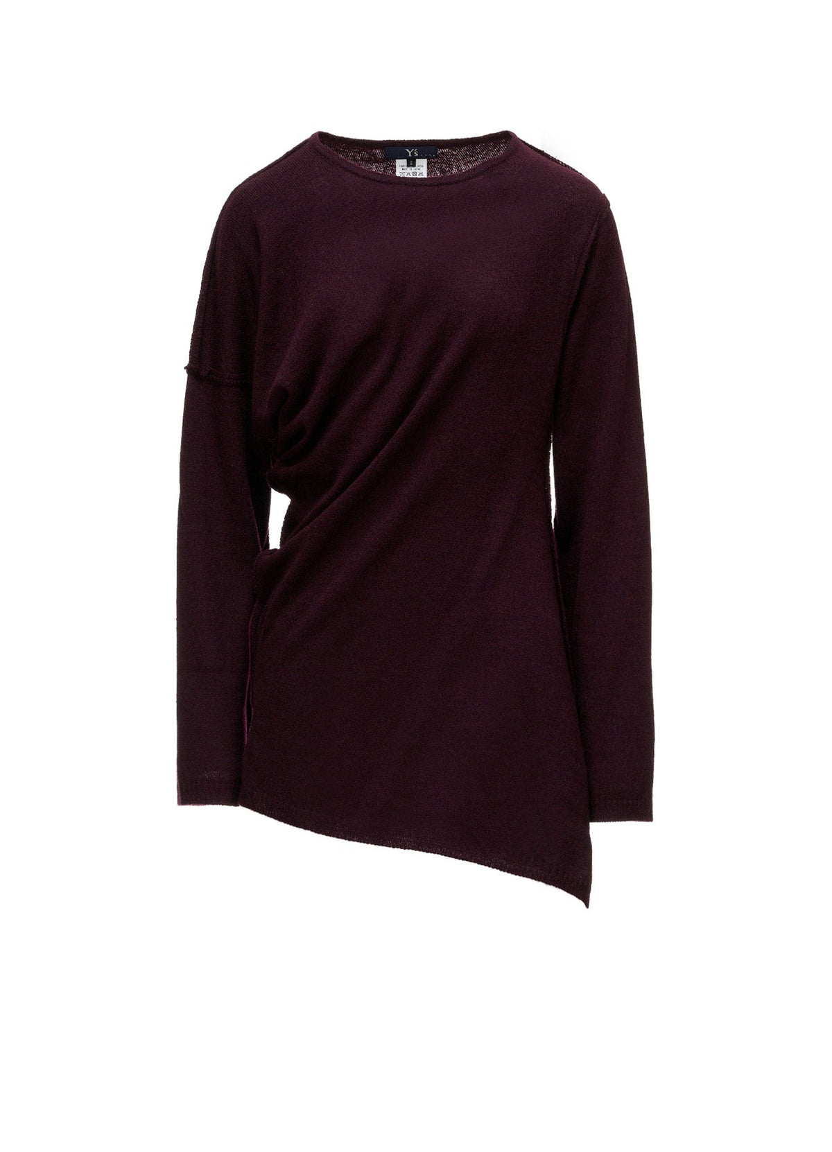12G JERSEY TWISTED KNIT PULLOVER